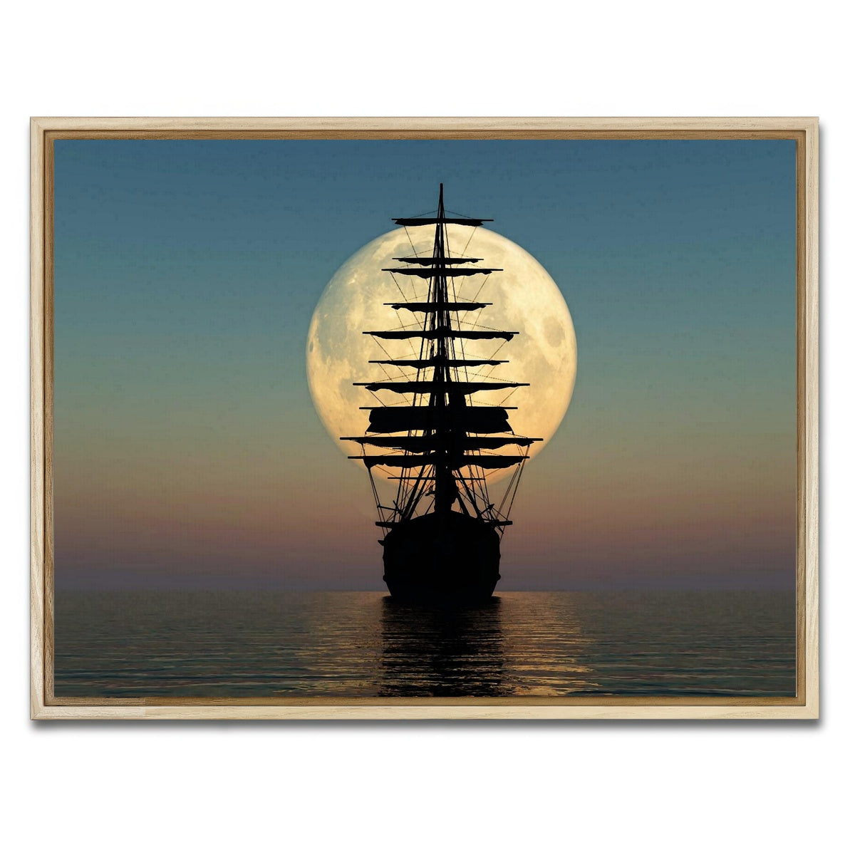 AUTO-MOCKUP WHITE | Vintage Ship | 1 Piece | Natural Framed Canvas | group=4x3