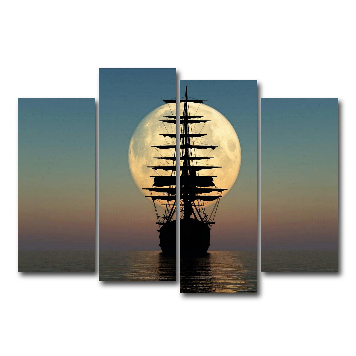 AUTO-MOCKUP WHITE | Vintage Ship | 4 Piece | Gallery Wrap Canvas | group=4_normal