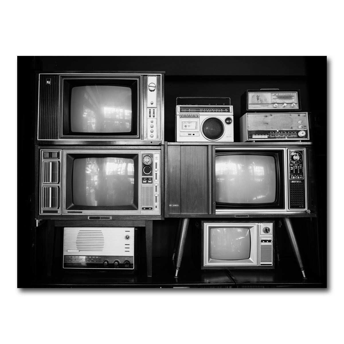 AUTO-MOCKUP WHITE | Vintage Televisions | 1 Piece | Gallery Wrap Canvas | group=4x3