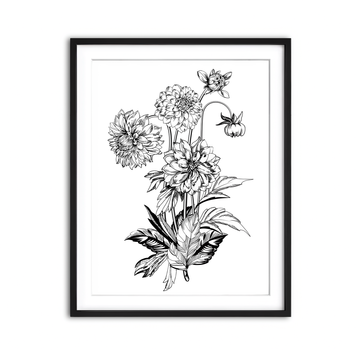 Framed Print 3x4 Black