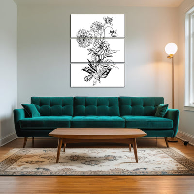 AUTO-MOCKUP ROOM | Vintage elegant flowers