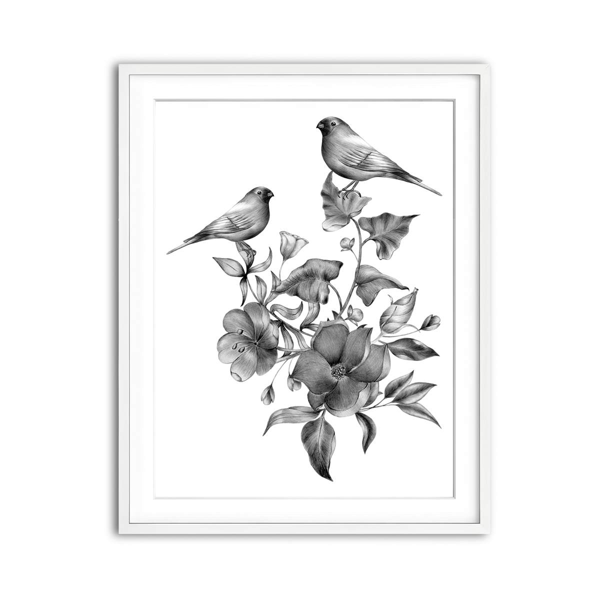 Framed Print 3x4 White