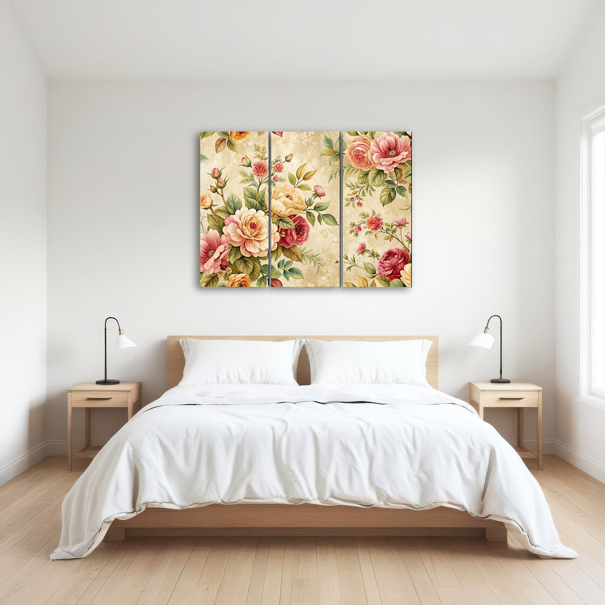 AUTO-MOCKUP ROOM | Vintage flowers background