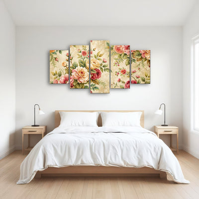 AUTO-MOCKUP ROOM | Vintage flowers background