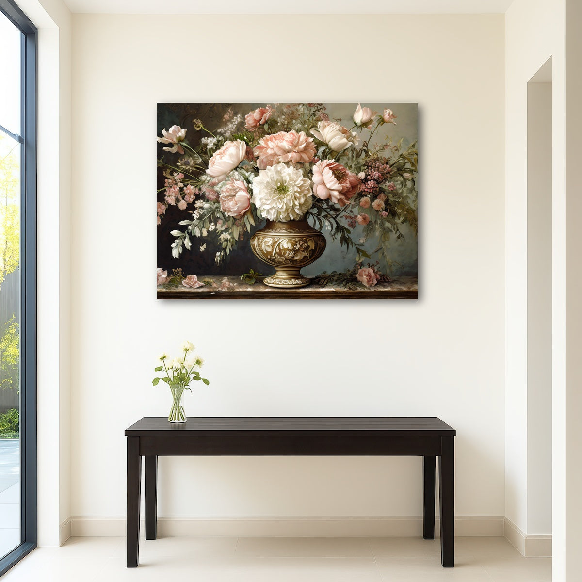 AUTO-MOCKUP ROOM | Vintage flowers in old vase