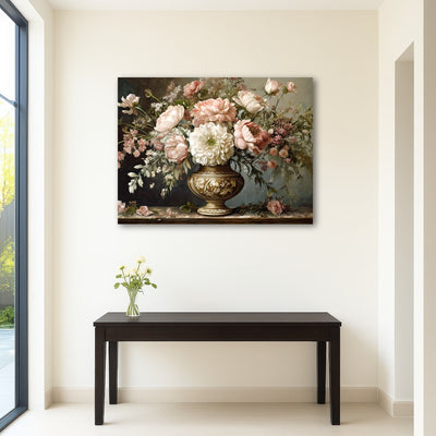 AUTO-MOCKUP ROOM | Vintage flowers in old vase