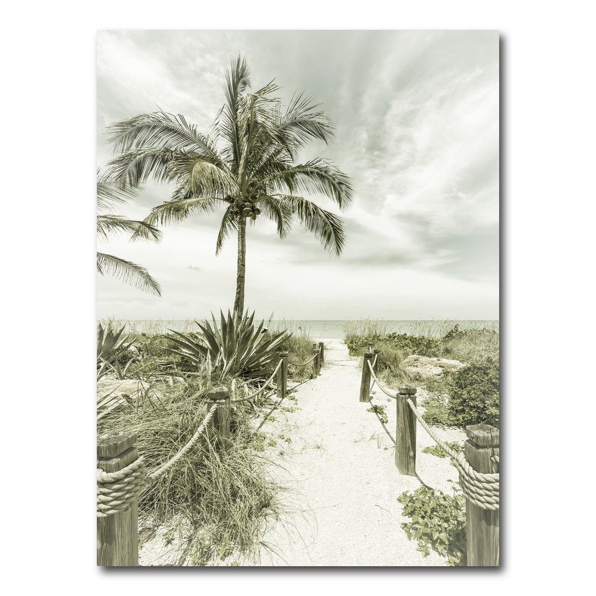 AUTO-MOCKUP WHITE | Vintage path to the beach | 1 Piece | Gallery Wrap Canvas | group=3x4