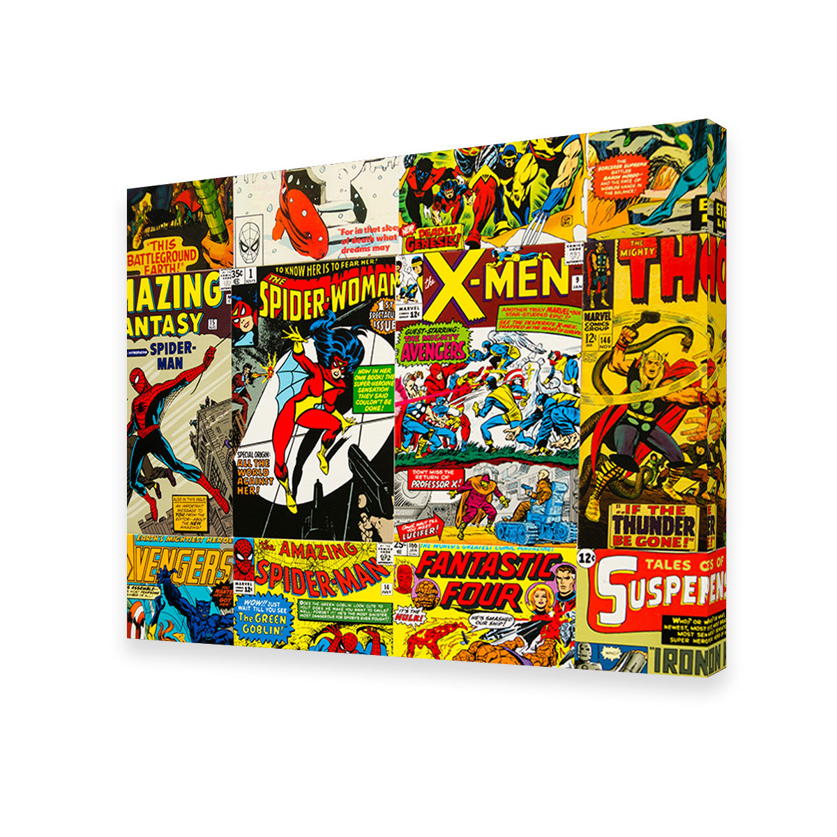 Vintage Comic Covers Wall Art