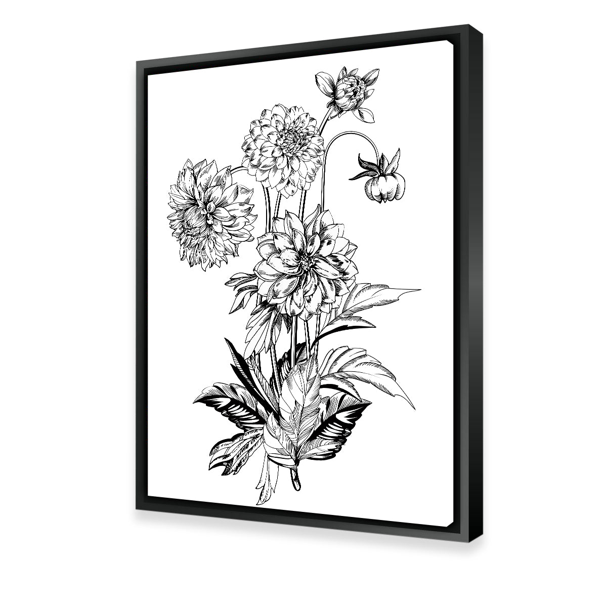 Vintage Elegant Flowers Wall Art