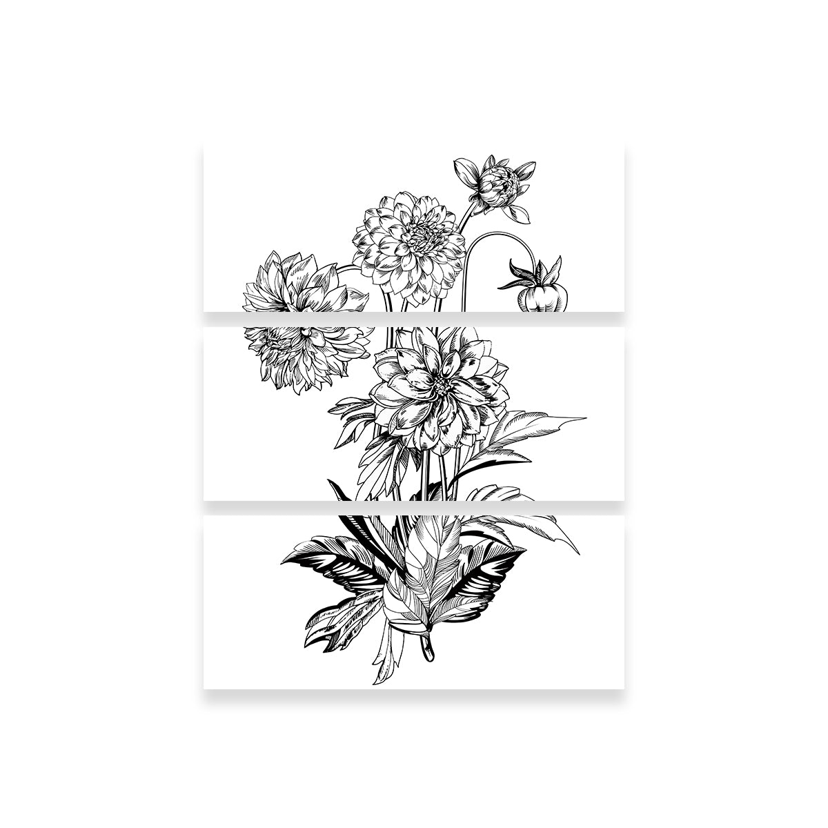 Vintage Elegant Flowers Wall Art