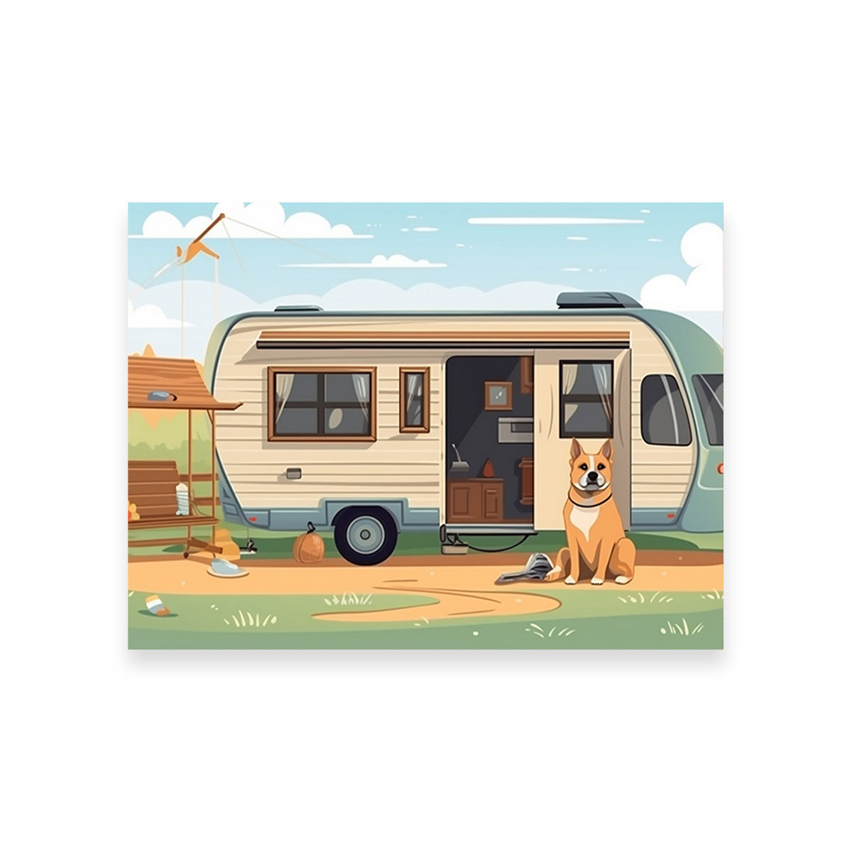 Vintage Mini Van Transport Wall Art