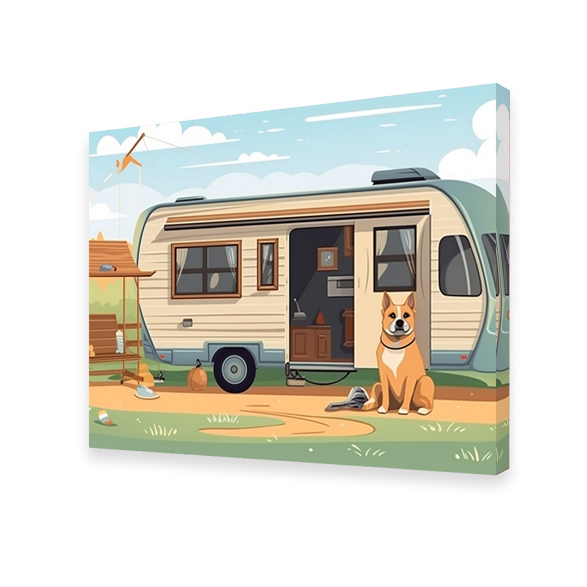 Vintage Mini Van Transport Wall Art