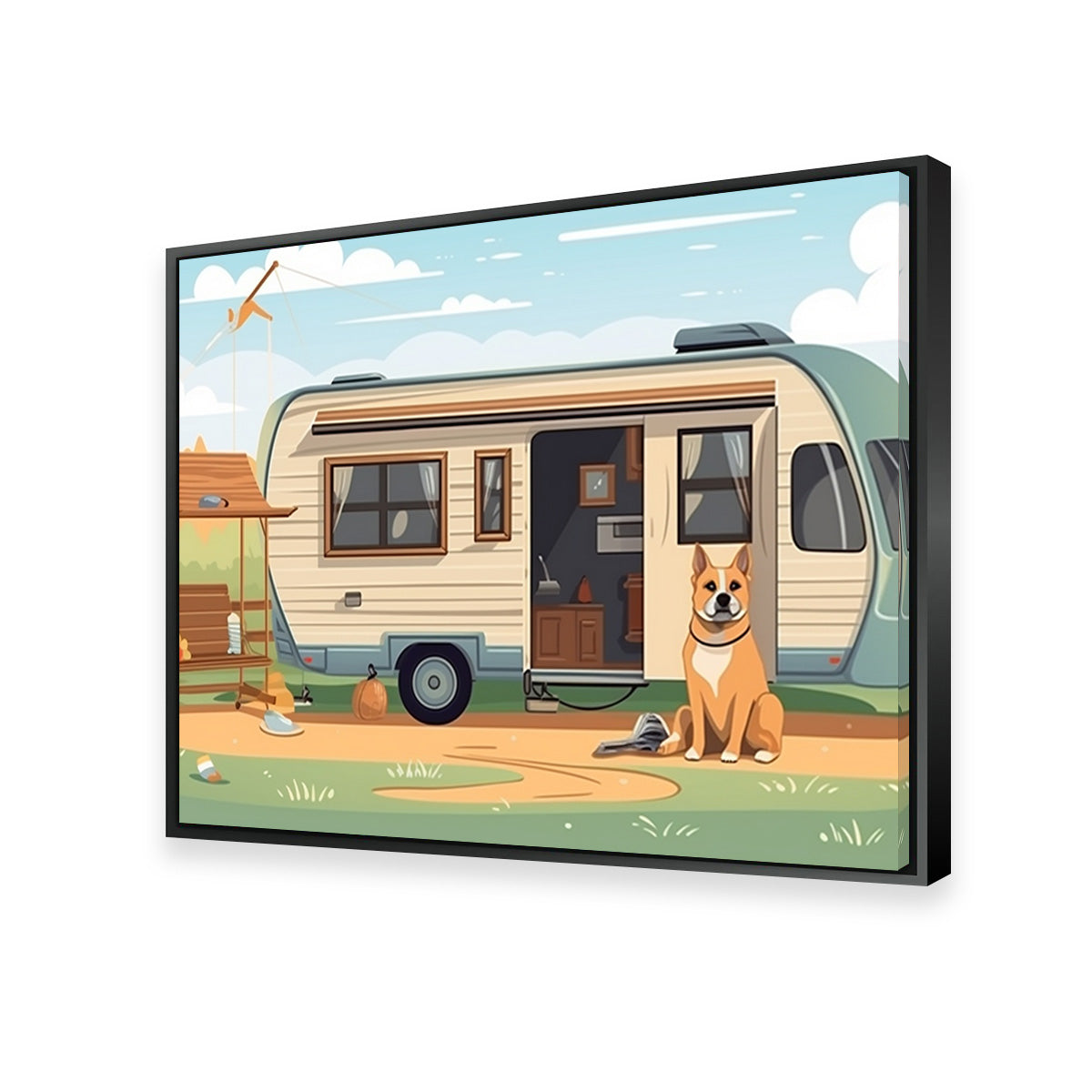 Vintage Mini Van Transport Wall Art