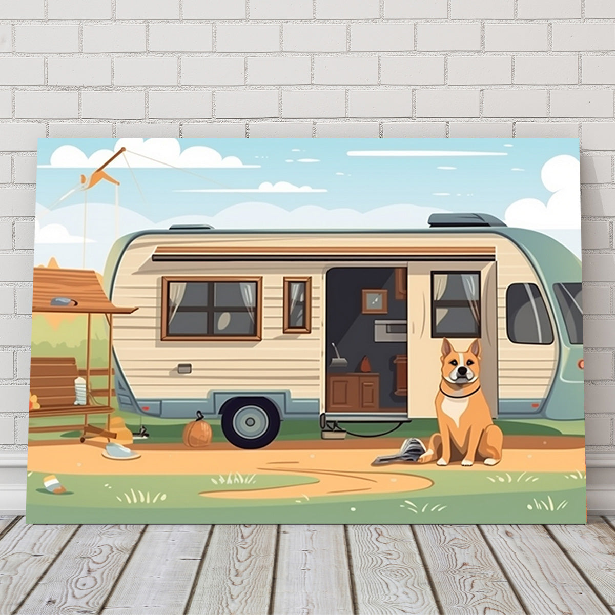 Vintage Mini Van Transport Wall Art
