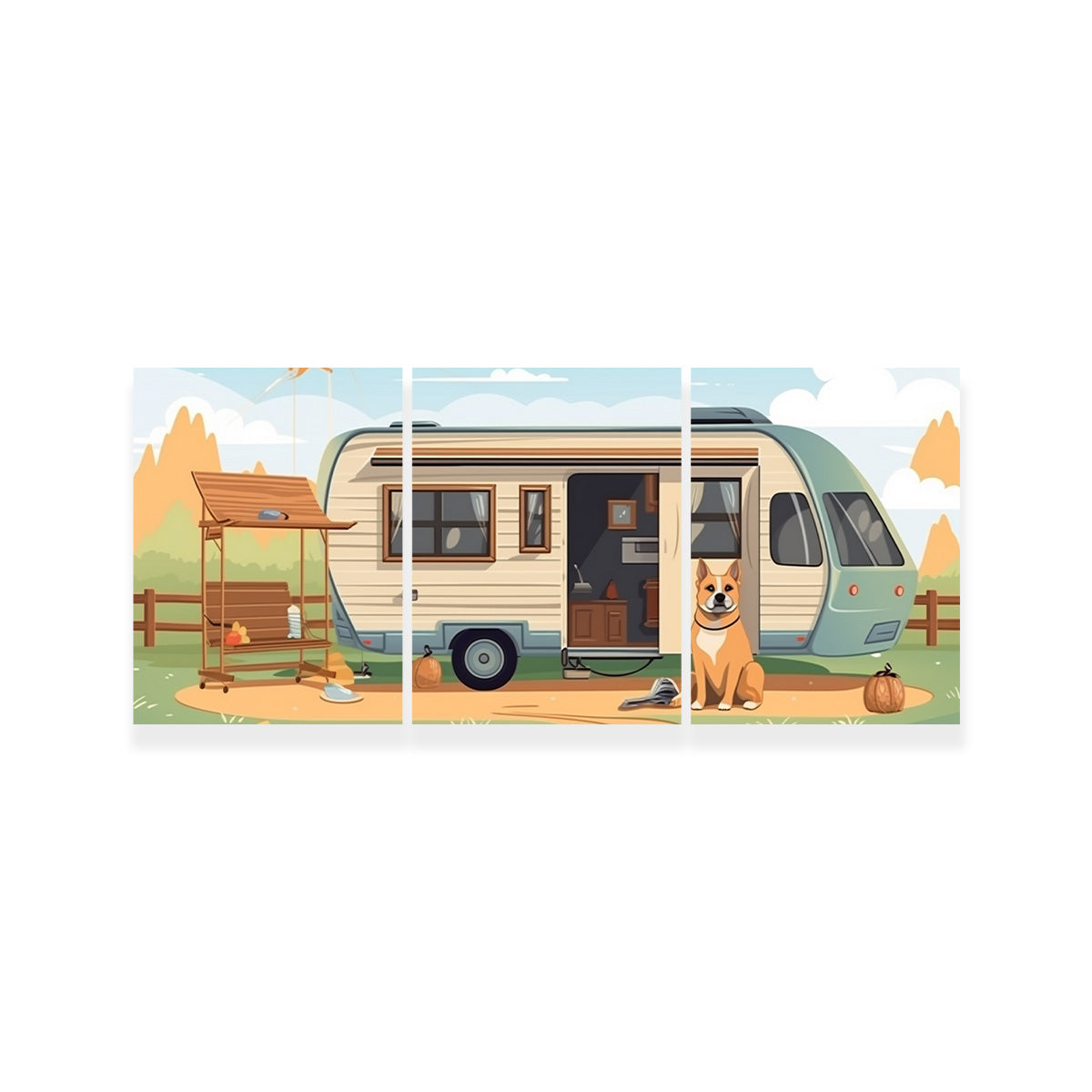 Vintage Mini Van Transport Wall Art