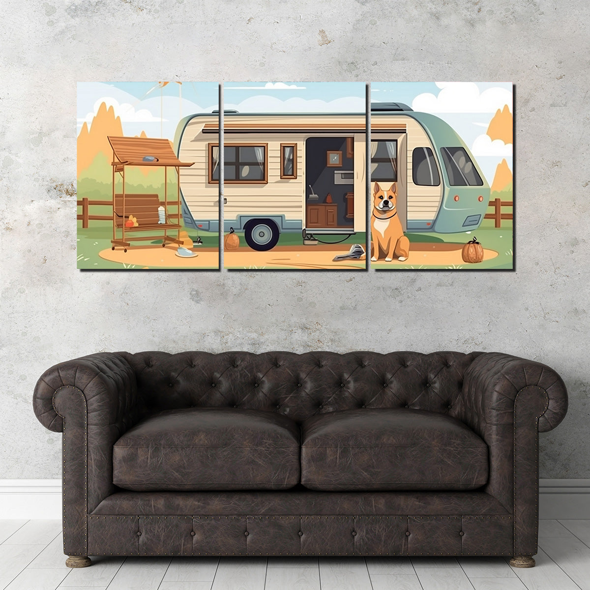 Vintage Mini Van Transport Wall Art