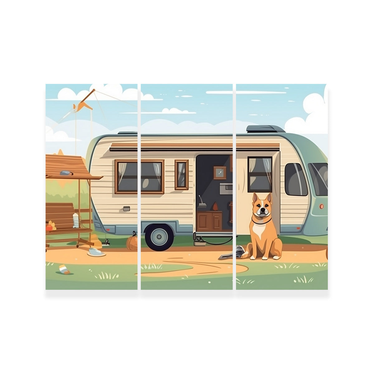 Vintage Mini Van Transport Wall Art
