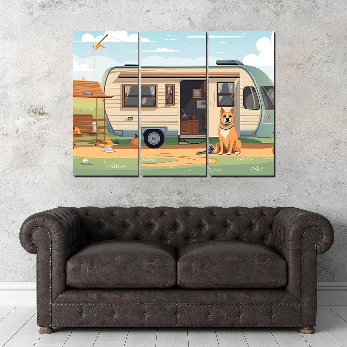 Vintage Mini Van Transport Wall Art