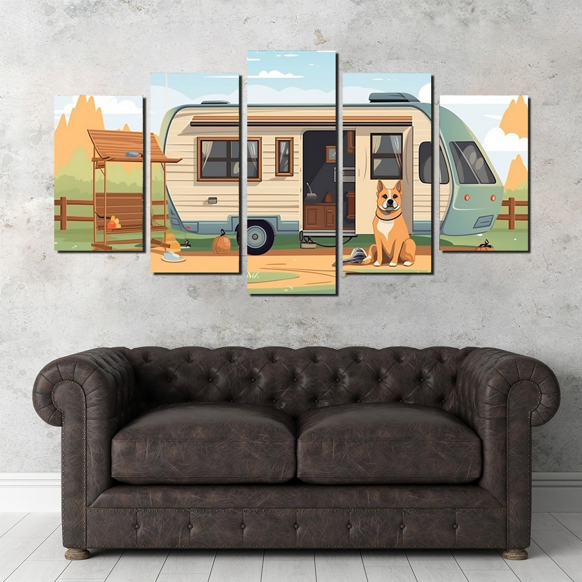 Vintage Mini Van Transport Wall Art