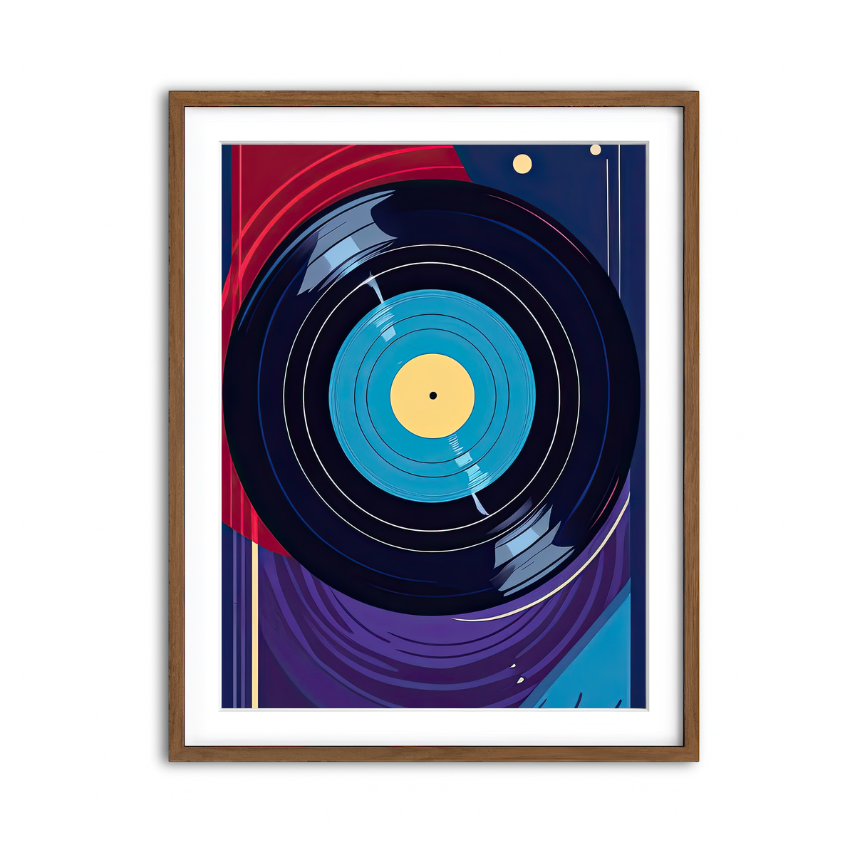 Framed Print 3x4 Walnut