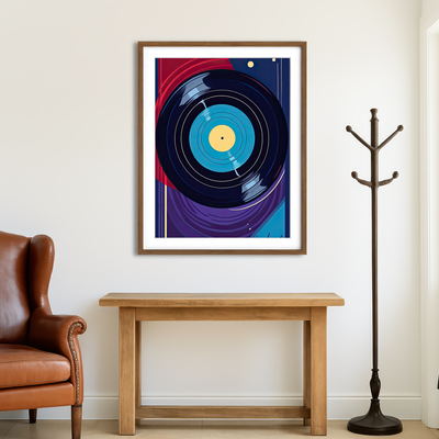 AUTO-MOCKUP ROOM | Vinyl Record Wall Art