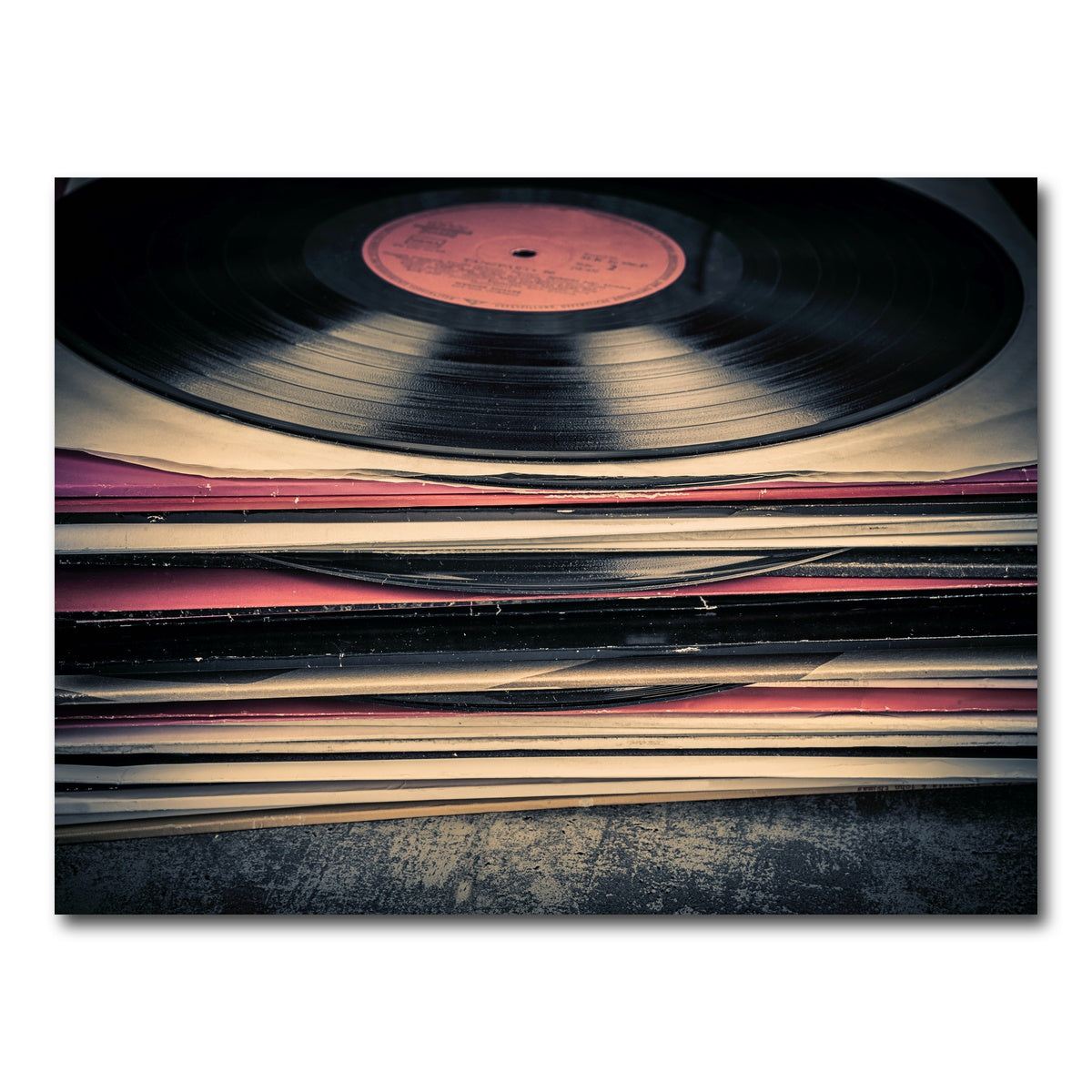 AUTO-MOCKUP WHITE | Vinyl Records | 1 Piece | Gallery Wrap Canvas | group=4x3