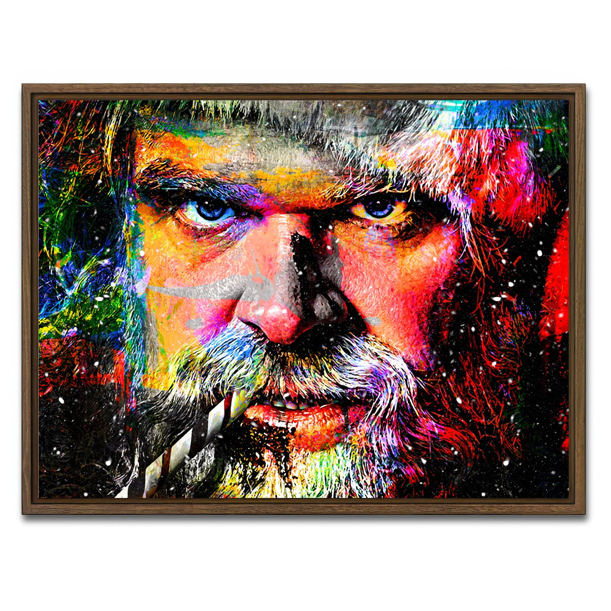 AUTO-MOCKUP WHITE | Violent Night | 1 Piece | Walnut Framed Canvas | group=4x3