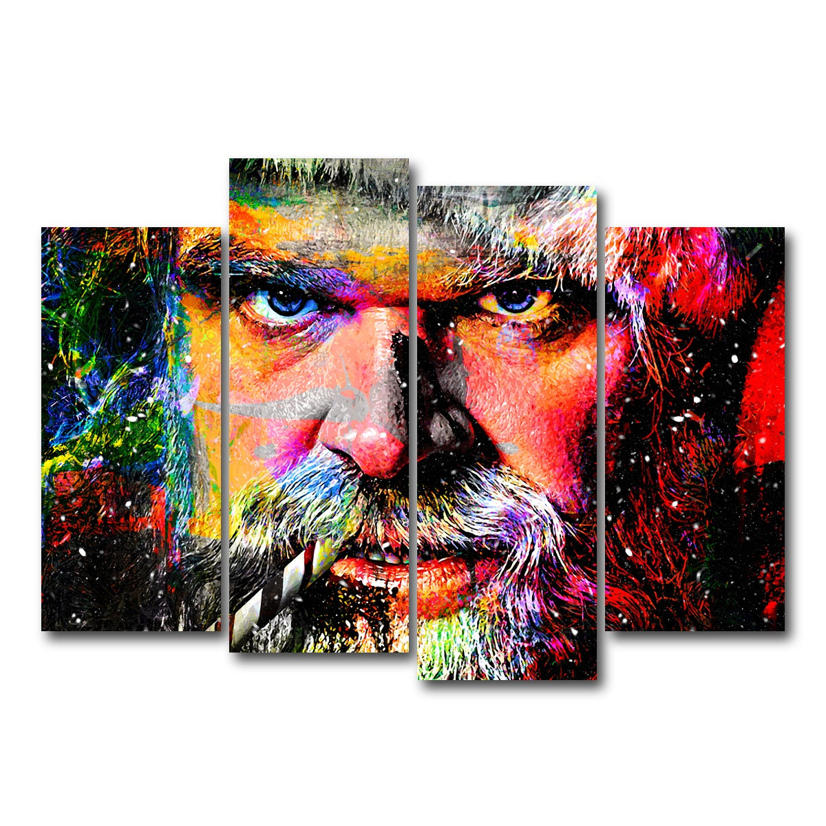 AUTO-MOCKUP WHITE | Violent Night | 4 Piece | Gallery Wrap Canvas | group=4_normal