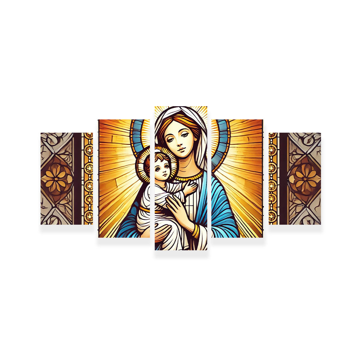 Virgin Mary Holding Baby Jesus Wall Art