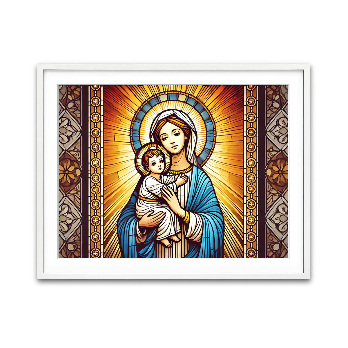 Framed Print 4x3 White