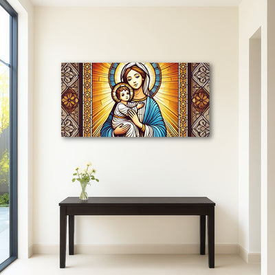 AUTO-MOCKUP ROOM | Virgin Mary Holding Baby Jesus