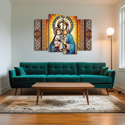 AUTO-MOCKUP ROOM | Virgin Mary Holding Baby Jesus