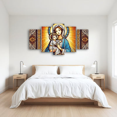 AUTO-MOCKUP ROOM | Virgin Mary Holding Baby Jesus