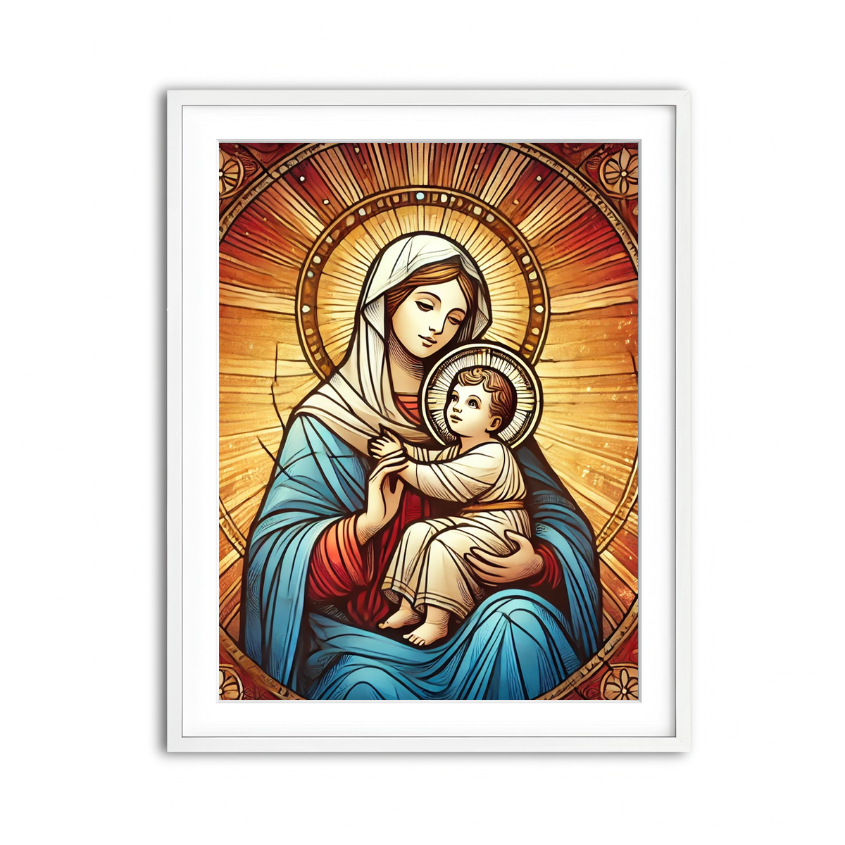 Framed Print 3x4 White