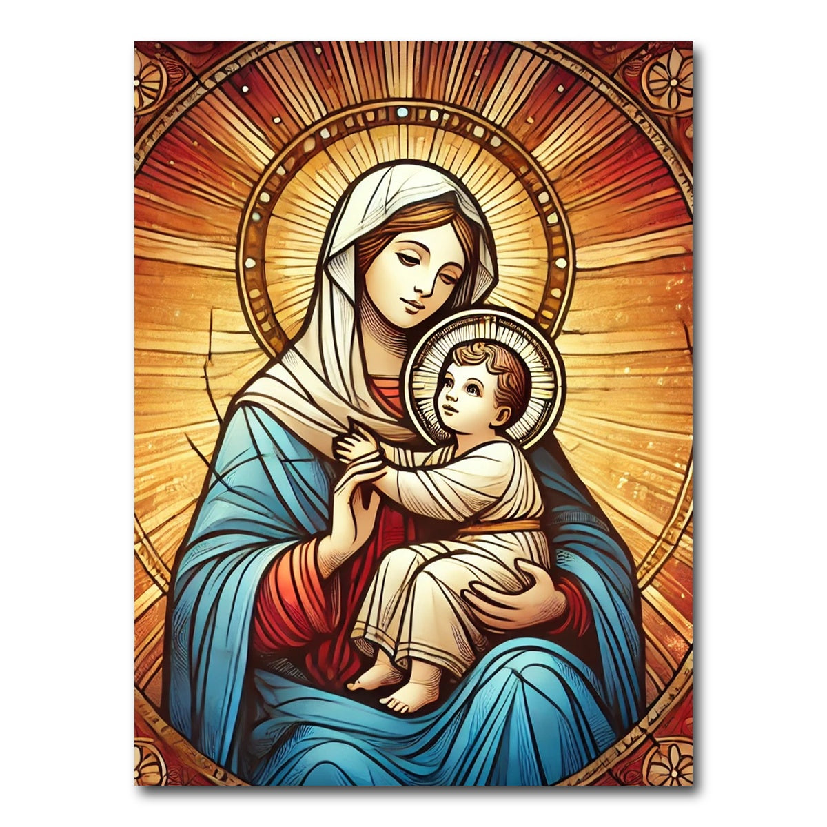 AUTO-MOCKUP WHITE | Virgin Mary | 1 Piece | Gallery Wrap Canvas | group=3x4