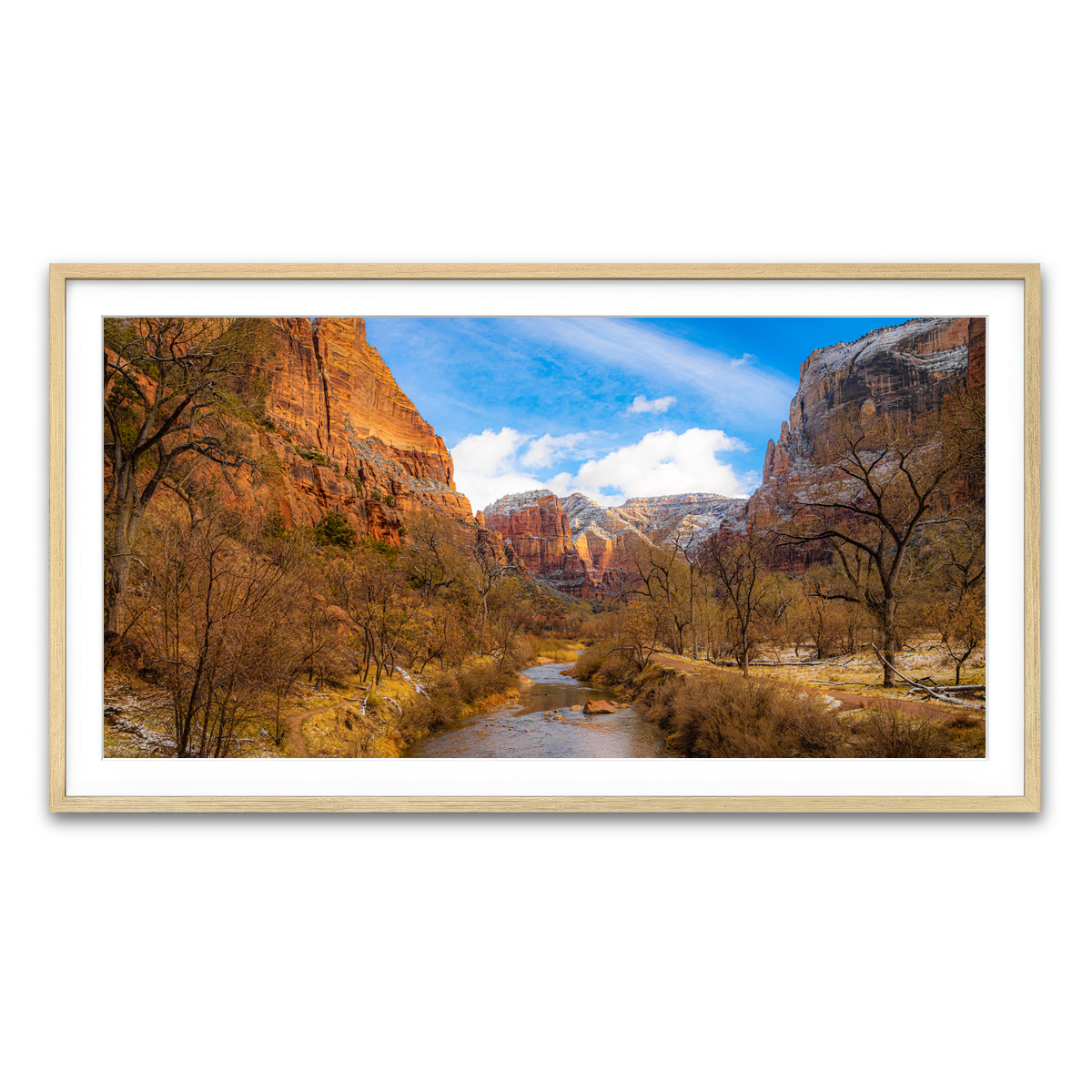 Framed Print 2x1 Natural
