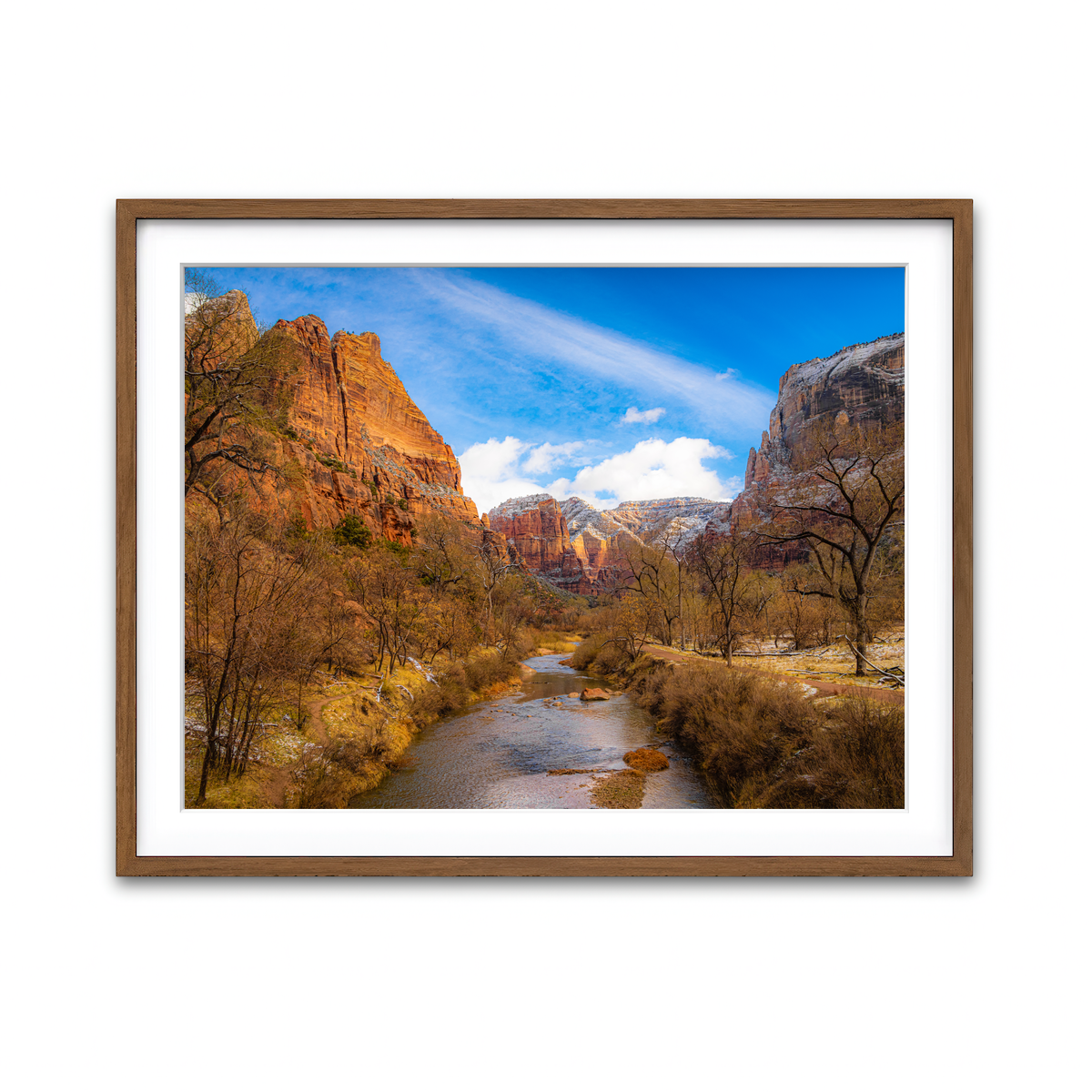 Framed Print 4x3 Walnut