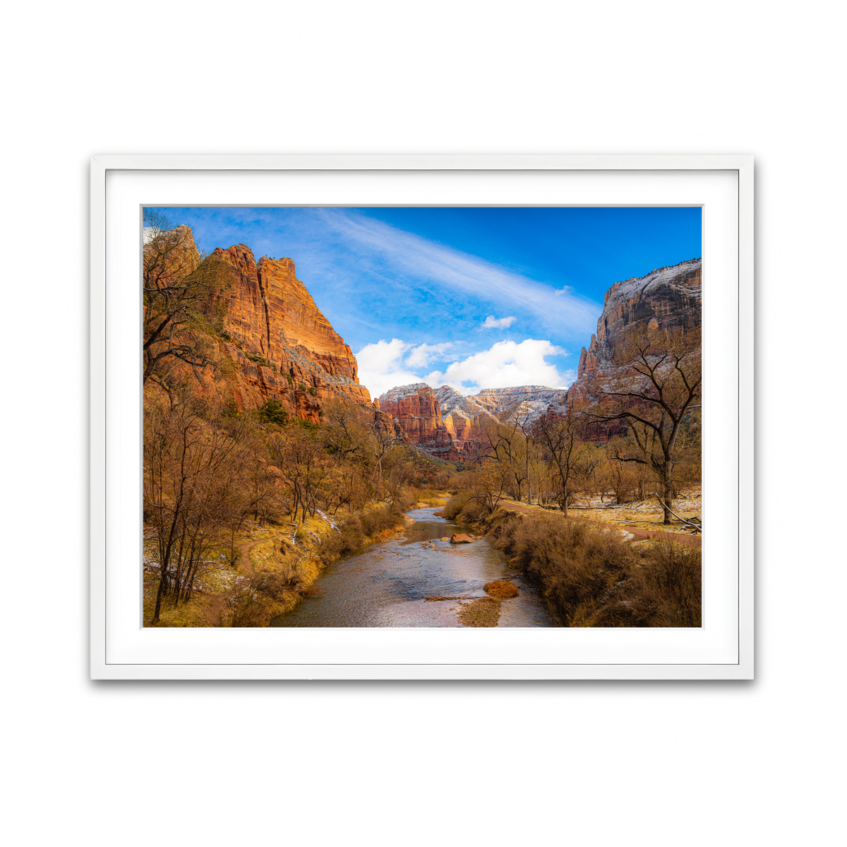 Framed Print 4x3 White