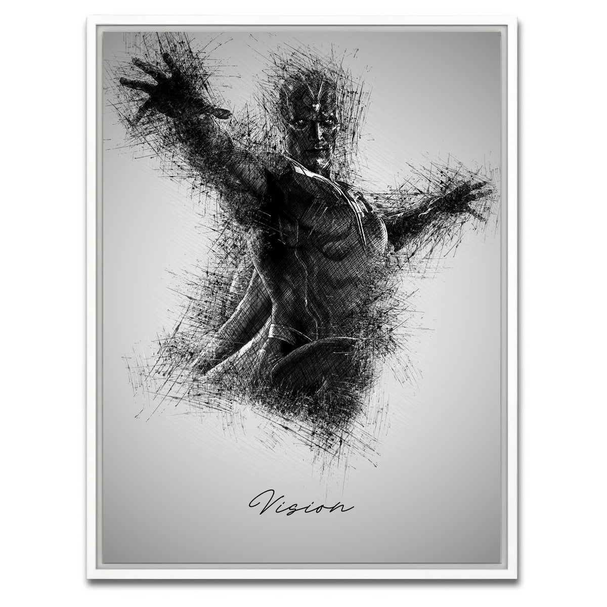 AUTO-MOCKUP WHITE | Vision | 1 Piece | White Framed Canvas | group=3x4