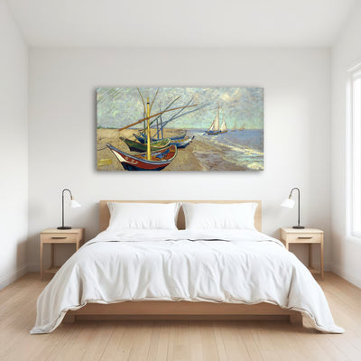 AUTO-MOCKUP ROOM | Vissersboten op het strand van Les Saintes-Maries-de-la-Mer