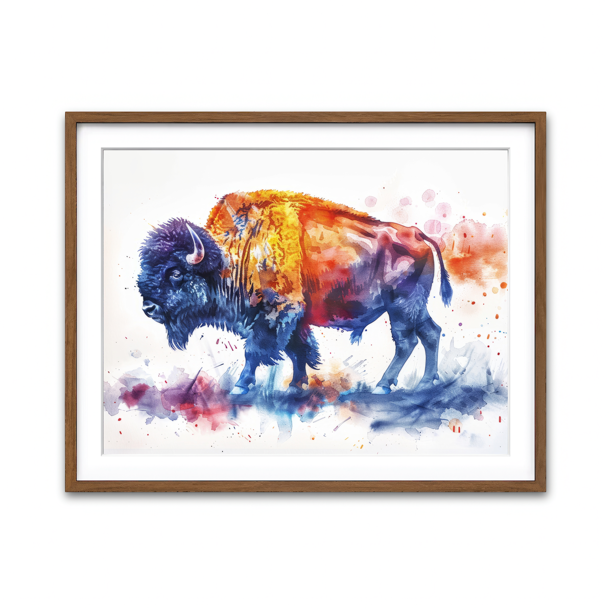 Framed Print 4x3 Walnut