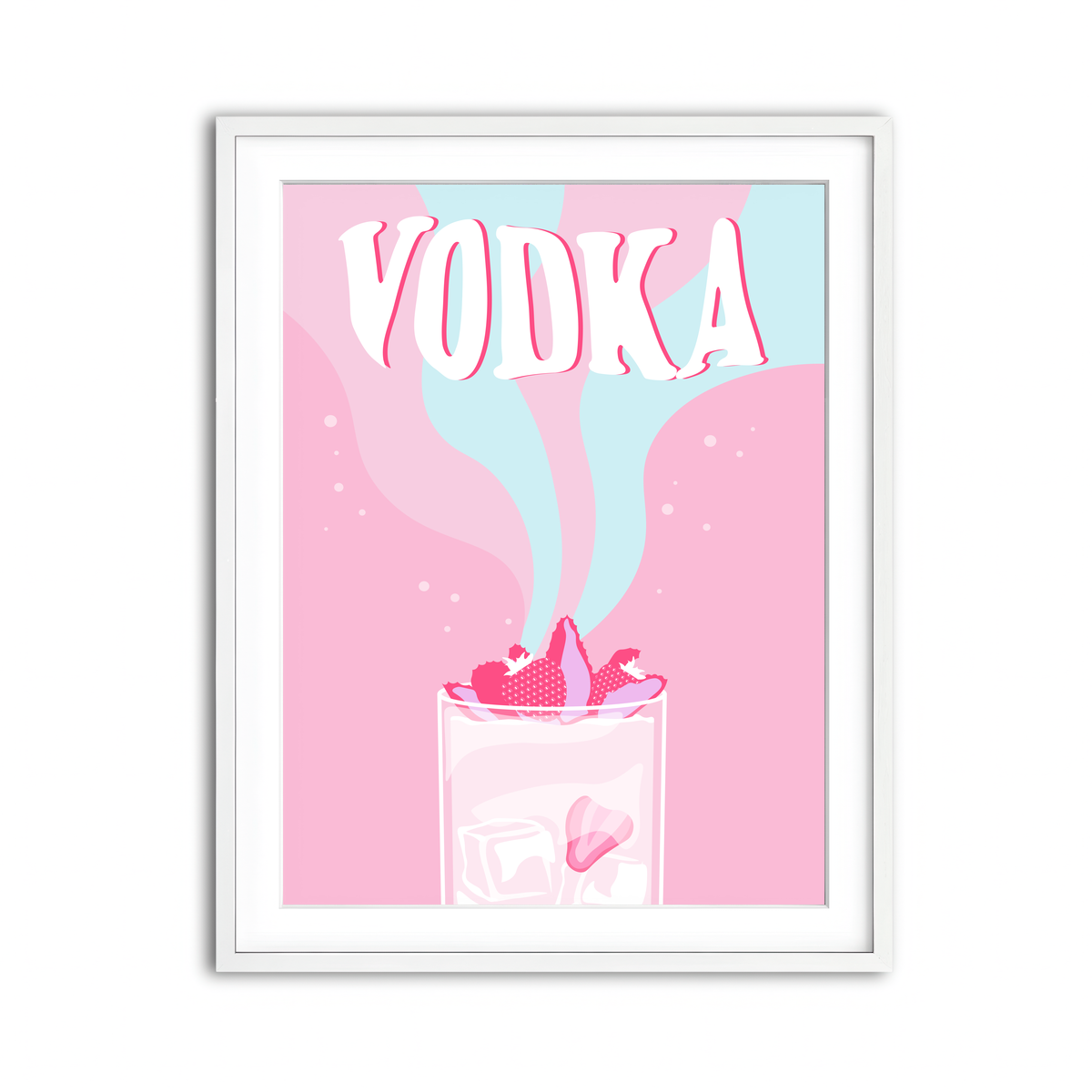 Framed Print 3x4 White