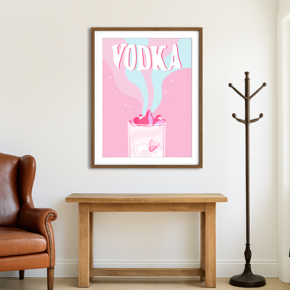 AUTO-MOCKUP ROOM | Vodka on Ice Wall Art