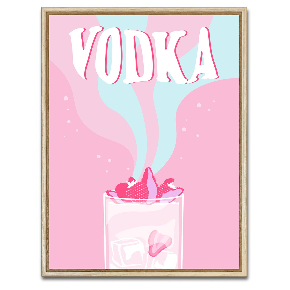 AUTO-MOCKUP WHITE | Vodka on Ice | 1 Piece | Natural Framed Canvas | group=3x4