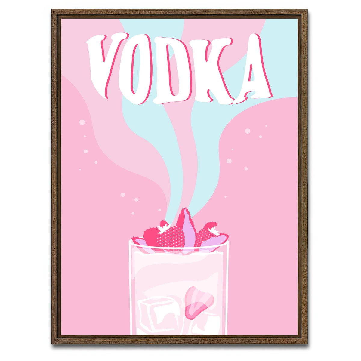 AUTO-MOCKUP WHITE | Vodka on Ice | 1 Piece | Walnut Framed Canvas | group=3x4