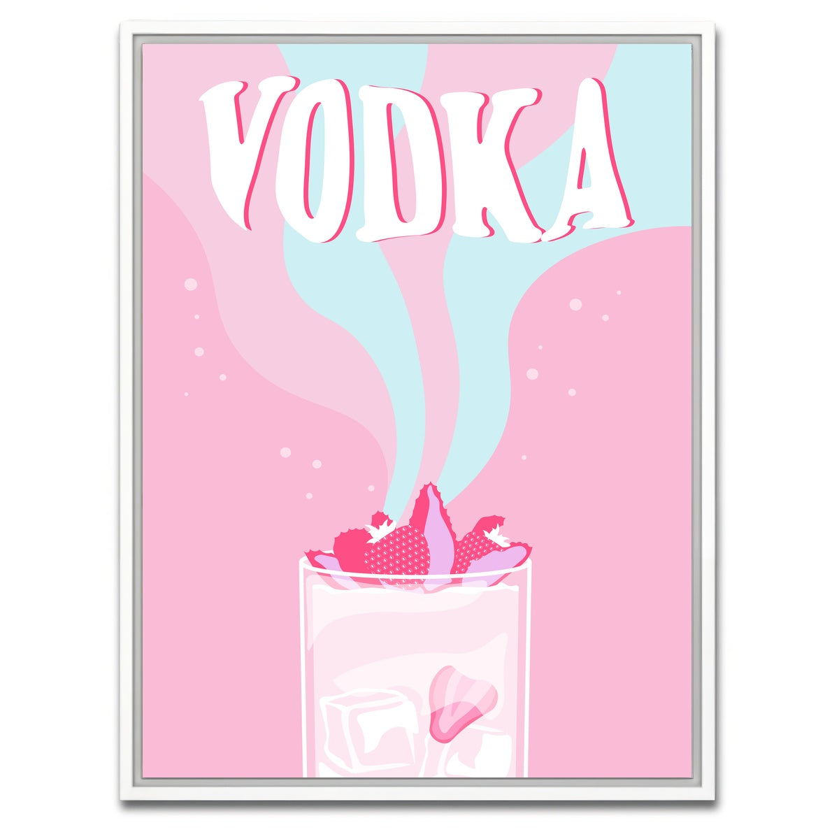 AUTO-MOCKUP WHITE | Vodka on Ice | 1 Piece | White Framed Canvas | group=3x4