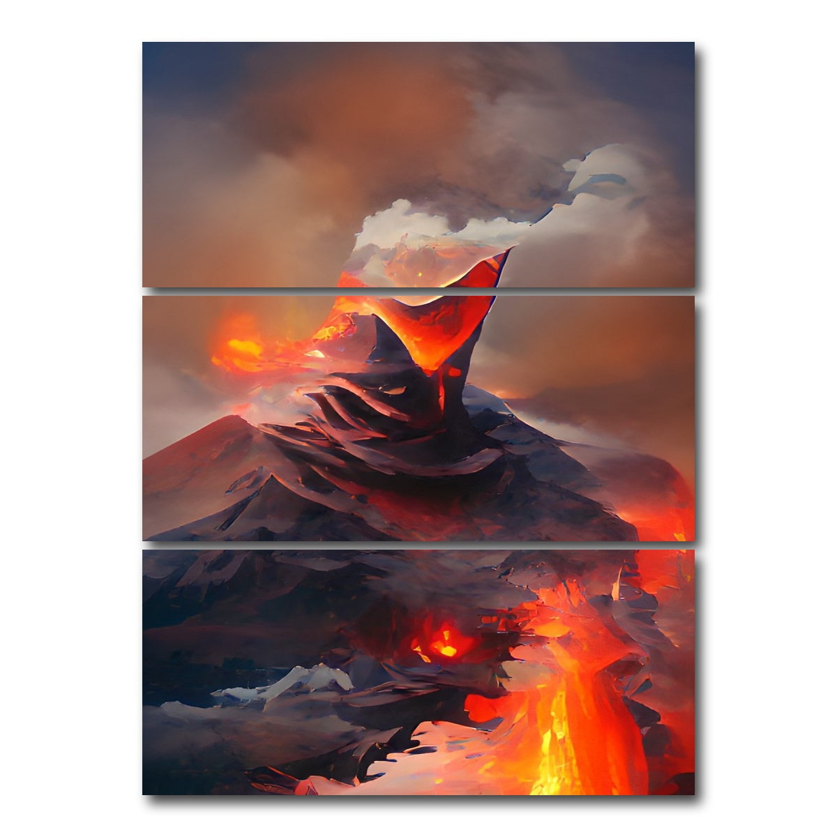 AUTO-MOCKUP WHITE | Volcanic | 3 Piece | Gallery Wrap Canvas | group=8x18_stacked
