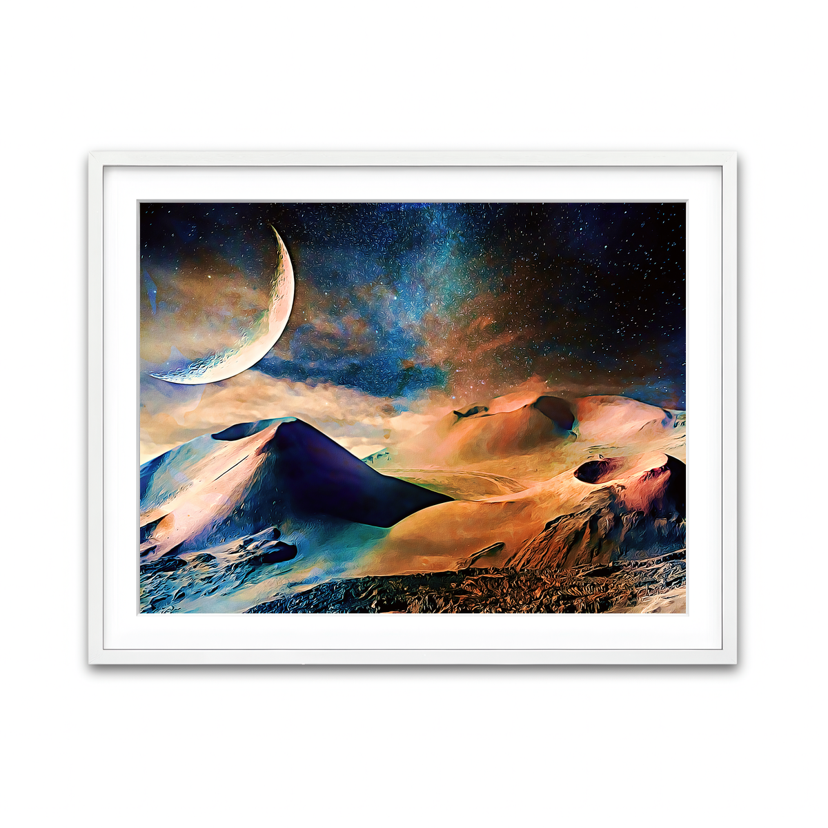 Framed Print 4x3 White
