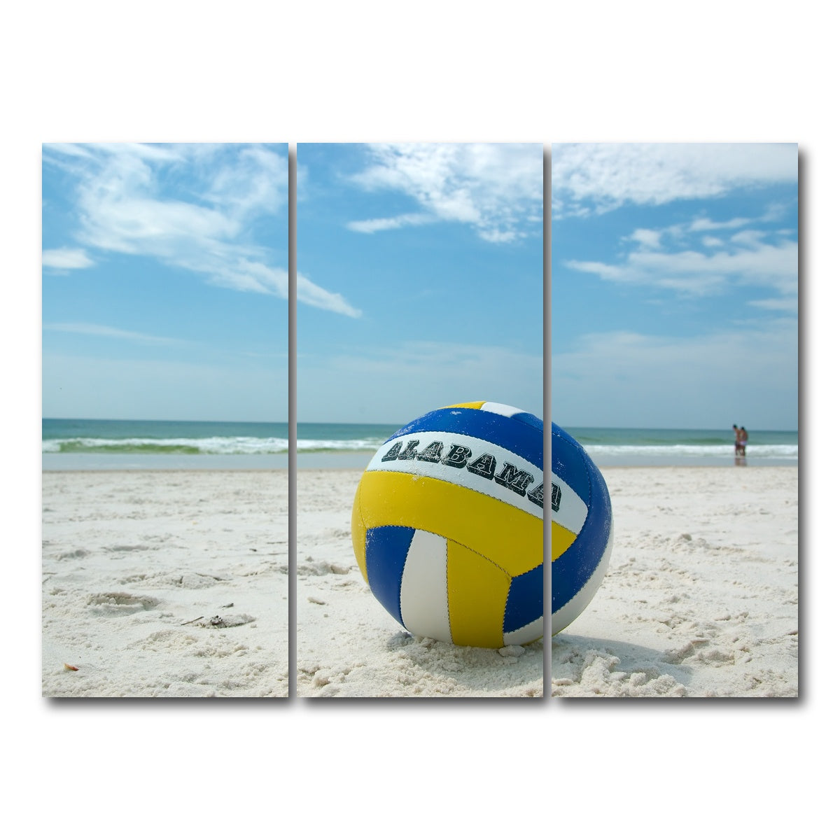 AUTO-MOCKUP WHITE | Volleyball on the beach at Gulf State Park | 3 Piece | Gallery Wrap Canvas | group=8x18
