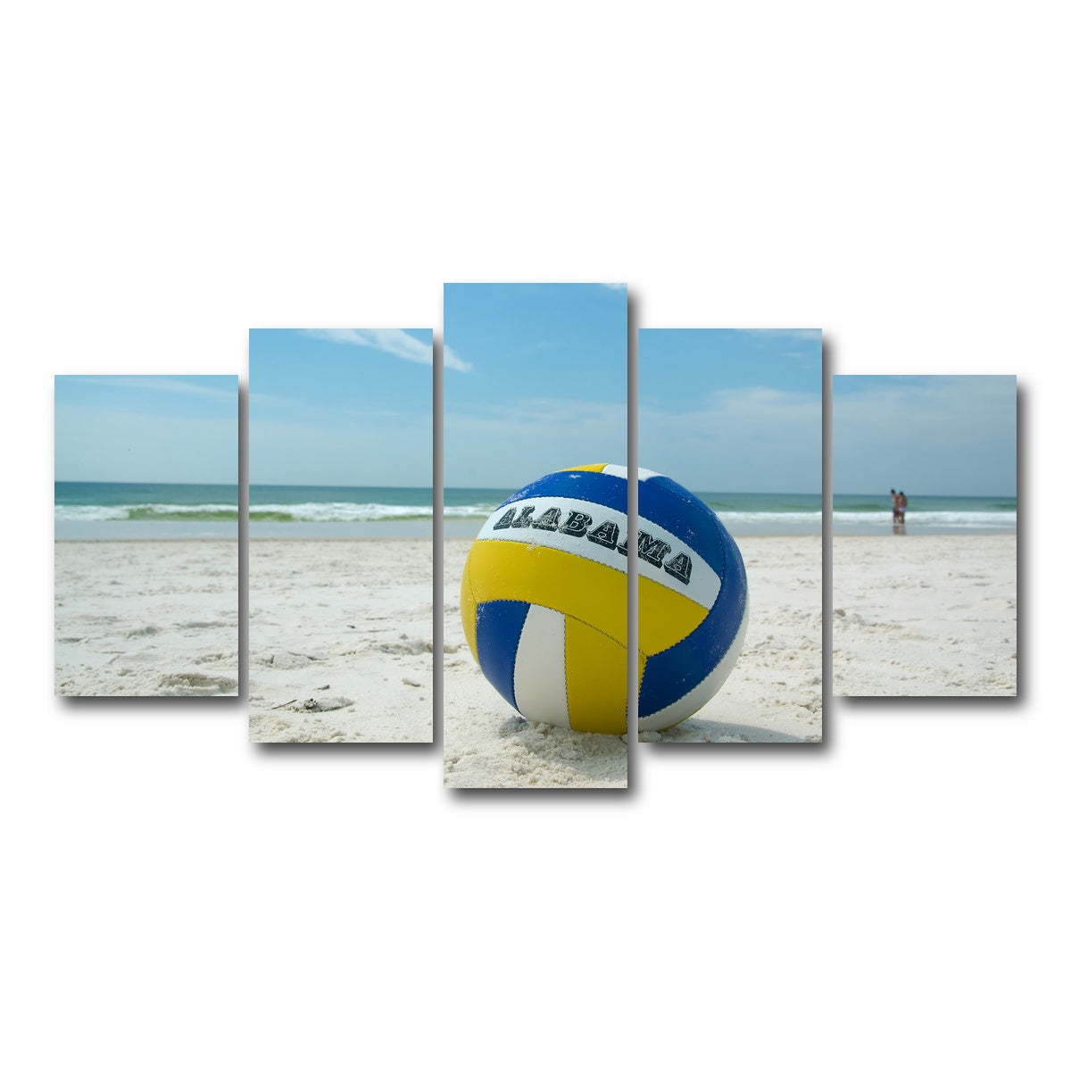 AUTO-MOCKUP WHITE | Volleyball on the beach at Gulf State Park | 5 Piece | Gallery Wrap Canvas | group=5_normal